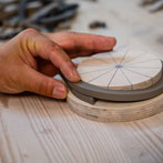 Jin Eui Kim at work in his studio 2019